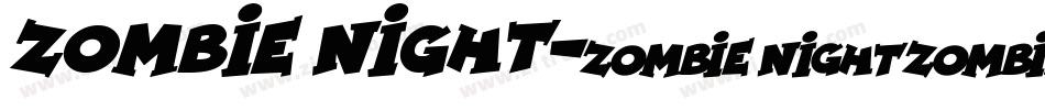 Zombie Night字体转换